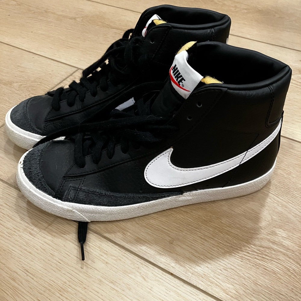Nike Black and White High-Top Sneakers